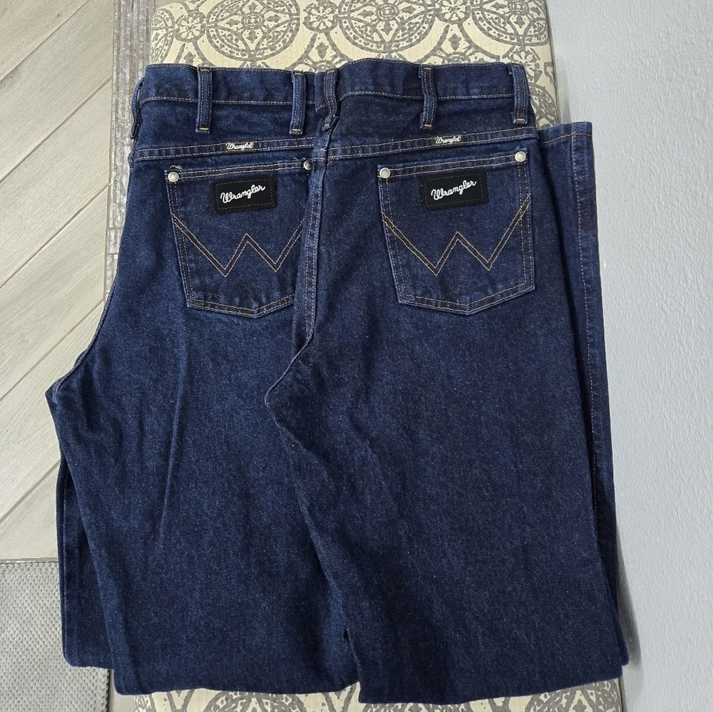 *BUNDLE* Two Wrangler Men's Deep Indigo Jeans